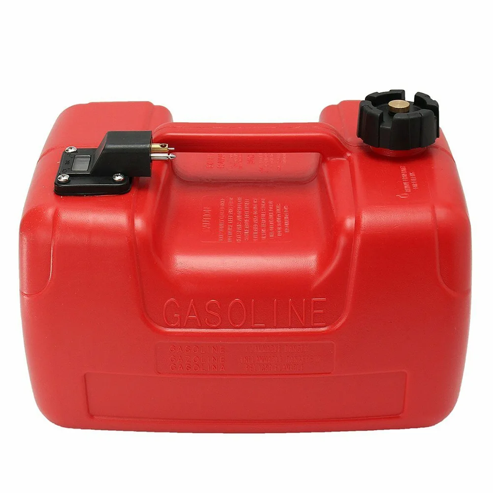 12L Plastic Anti Static Fuel Tank Accessories Marine Red Oil Box Portable Outboard Durable Corrosion Resistant Boat Container