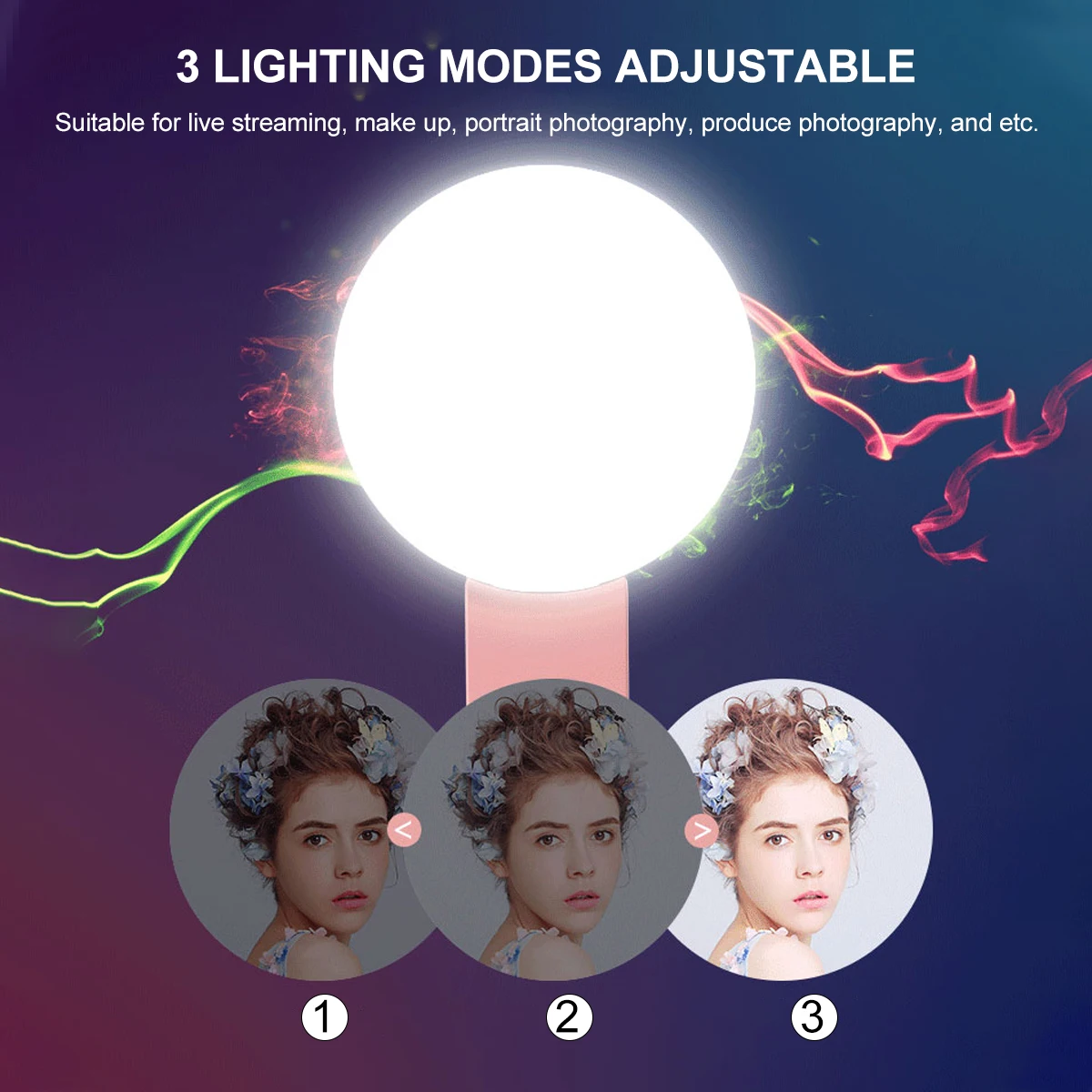 Photography Dimmable Fill Light Selfie Ring Light Youtube Phone Mini LED Video Light Universal for iPhone