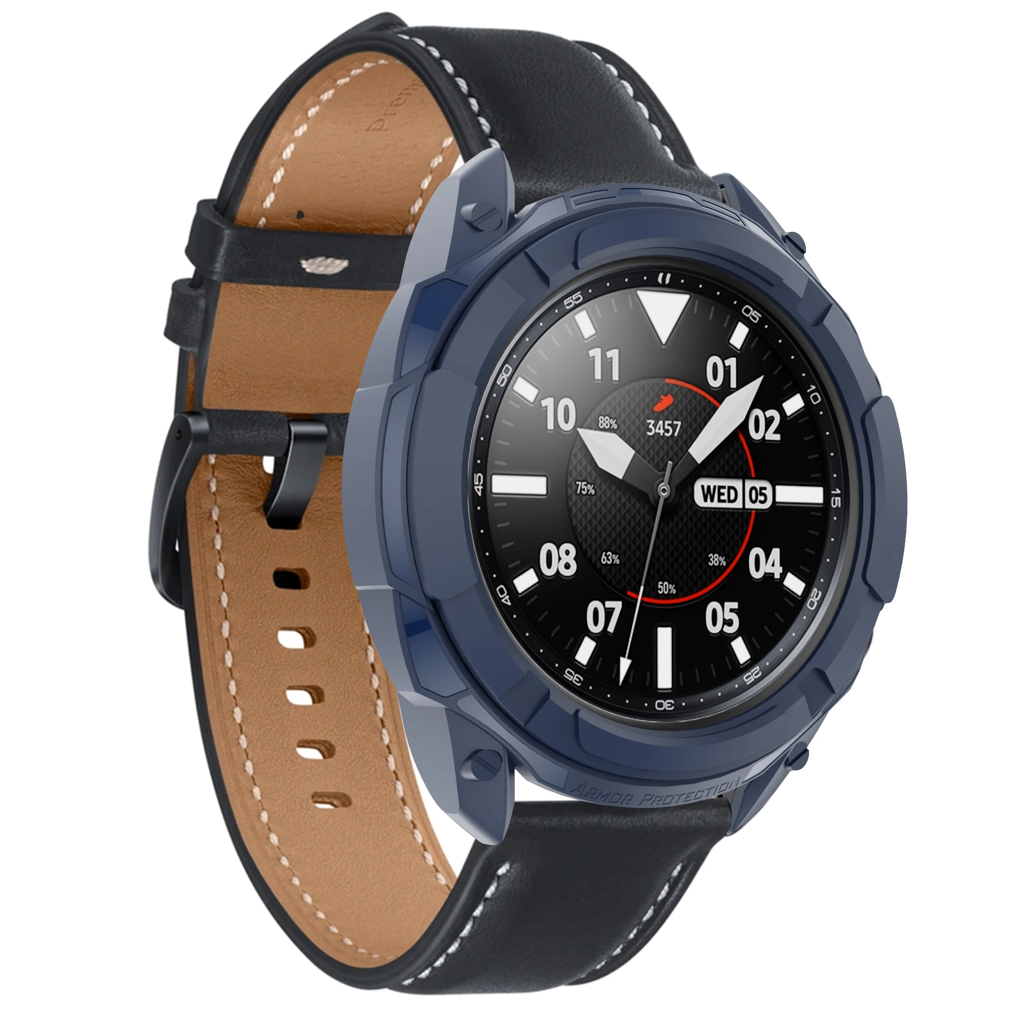 Premium PC Cover Smart Watch Case Shell with Bezel Ring Protector Frame