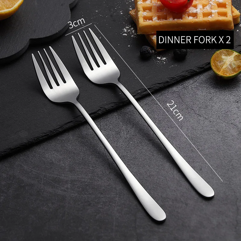 2 Pcs 1 Set VandHome 2 шт./компл. ужин вилка из нержавеющей стали плоды вилкой для ресторана фрукты Еда выбирает ложки с длинной ручкой, палочка для канапе набор - Цвет: 2 Pcs 1 Set