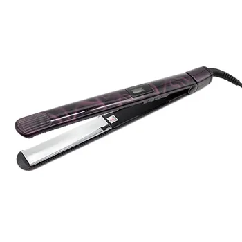 

Professional Flat Iron Titanium Ion Plates Hair Straightener Adjustable Temperature Ion Straightener EU Plug(Purple)