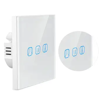 

Smart Curtain Switch Home Smart Timing Curtain Switch Wifi Touch Remote Control Smart Curtain Switch With EU Plug