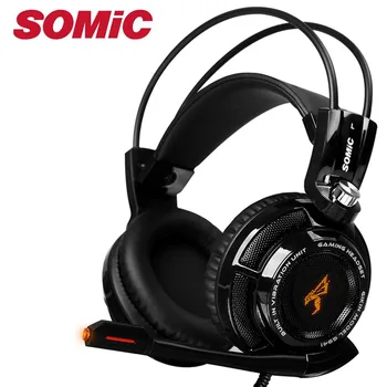 

Headphone Gaming Headset 7.1 Sound Usb Wired Vibration Earphones With Microphone Pc Laptop Original Brand Somic 941