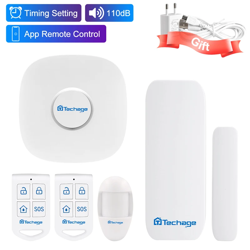 TS-1 Techage wifi домашняя система охранной сигнализации инфракрасный датчик используется с Умной жизнью приложение дверной/оконный датчик беспроводной противоугонной сигнализации - Цвет: TS-1