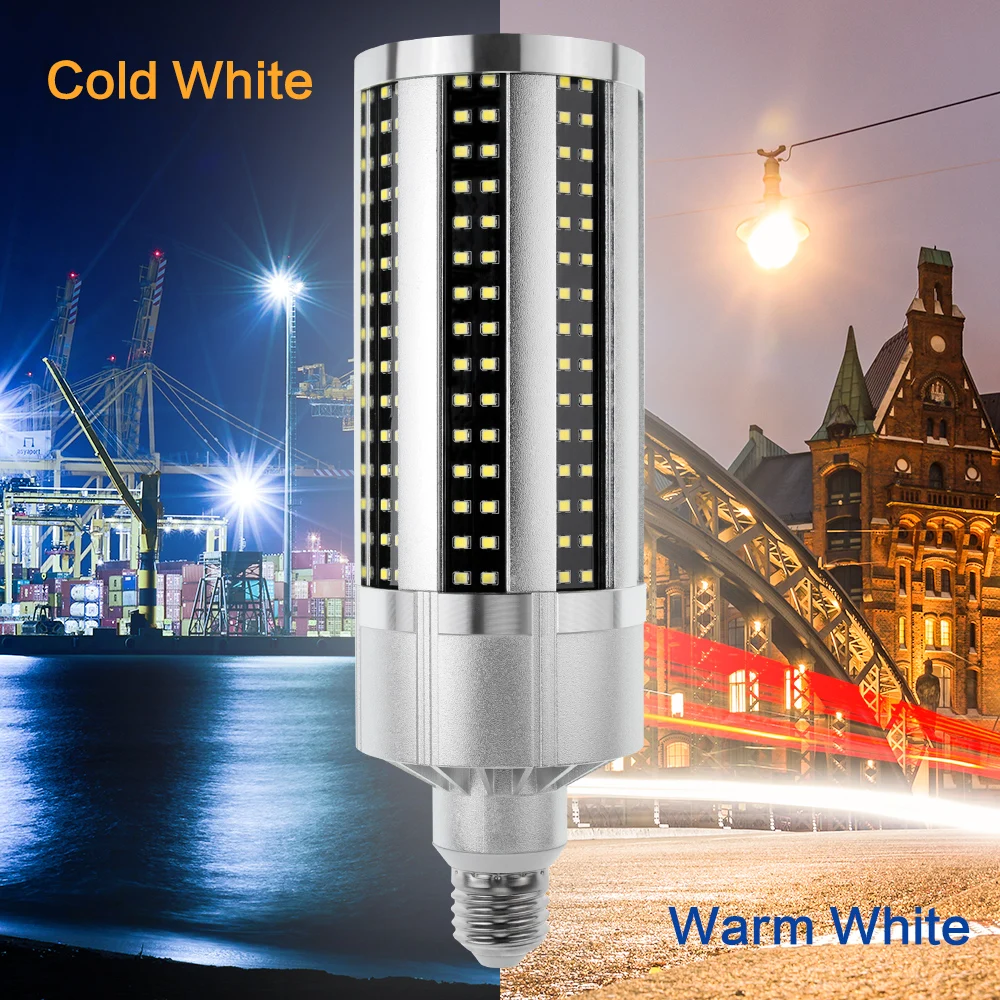 

WENNI LED Bulb 50W LED Lamp 60W E27 Corn Bulb LED Bombillas 220V E39 Light Bulb 54W For Warehouse High Power Lighting 110V 2835