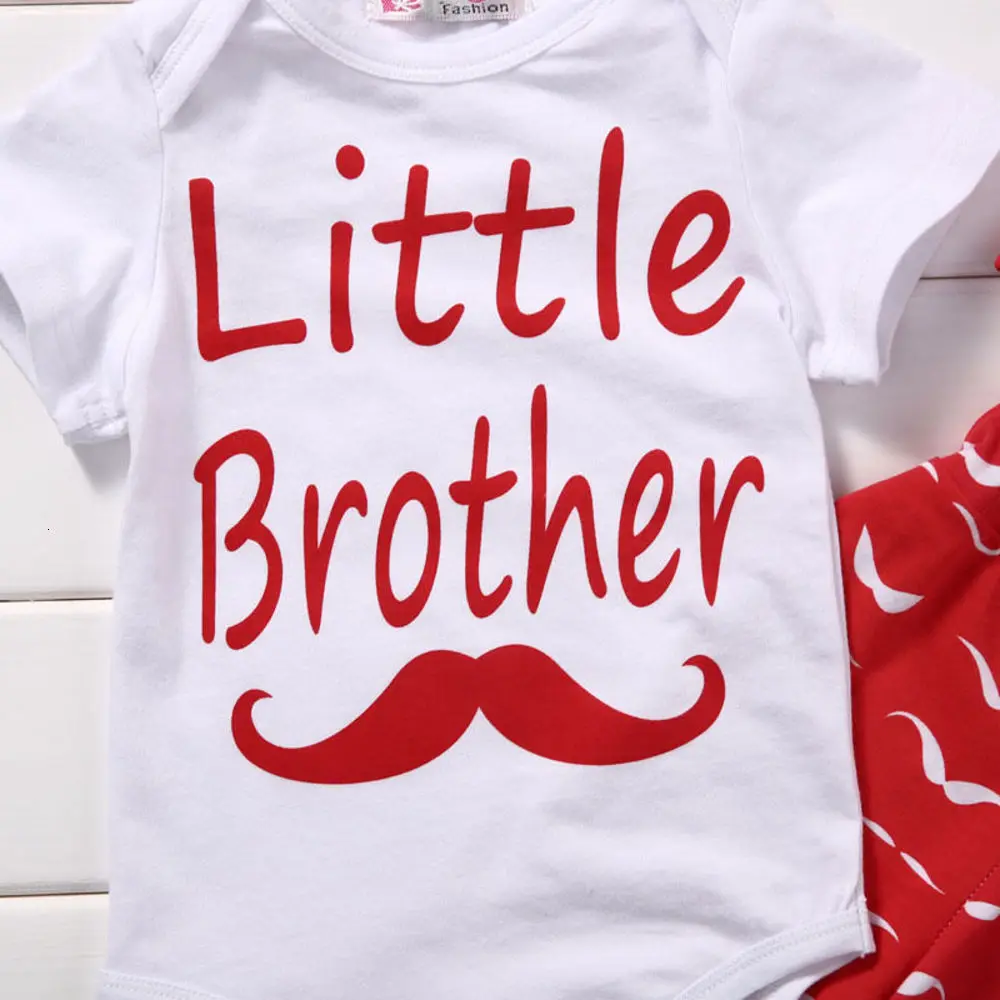 Pudcoco Lovely Newborn Baby Boy Short Sleeve T-shirt+mustache Printed Pants+hat 3pcs Set 0-18m