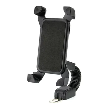 

Universal Adjustable Motorcycle Phone Mount Adjustable Fits for 4 Inch to 7 Inch Smartphones-Black