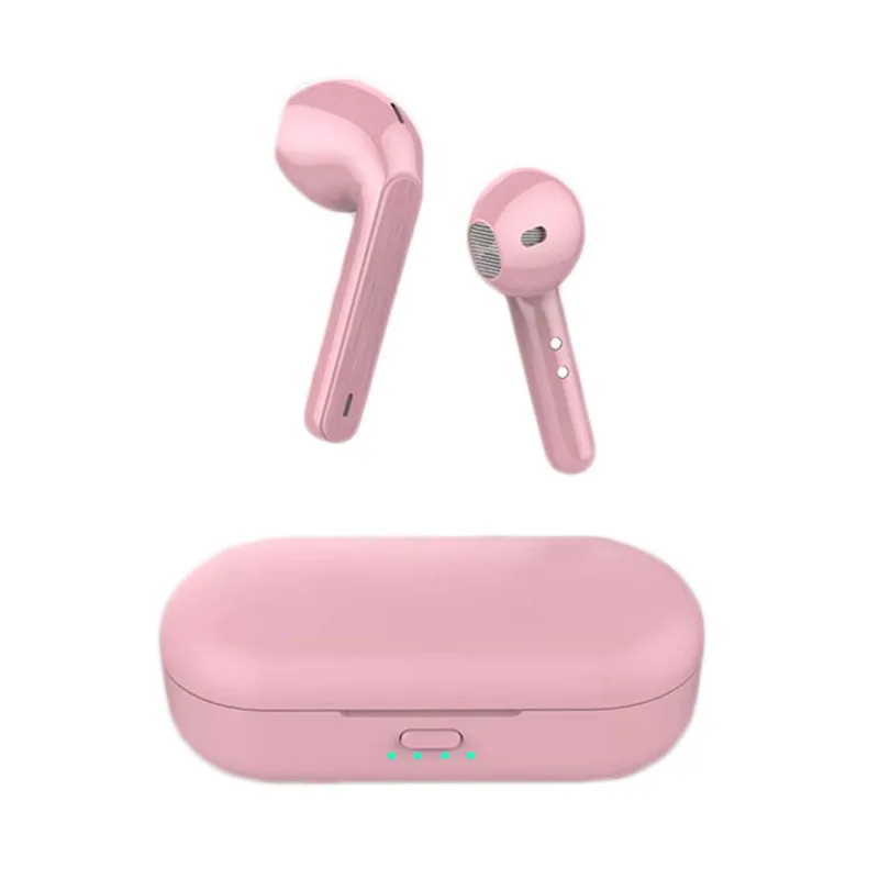 Беспроводная bluetooth-гарнитура TWS для huawei Honor Lite Xiaomi TWS Flypod Bluetooth 5,0 наушники с микрофоном PK T3 TWS - Цвет: pink