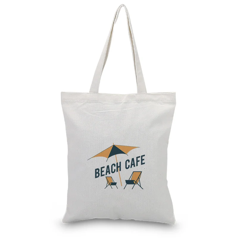 Handbag decorative pattern Canvas Tote Bag Custom Print Logo Text DIY Daily Use Eco Ecologicas Reusable Shopping Bag Recycle