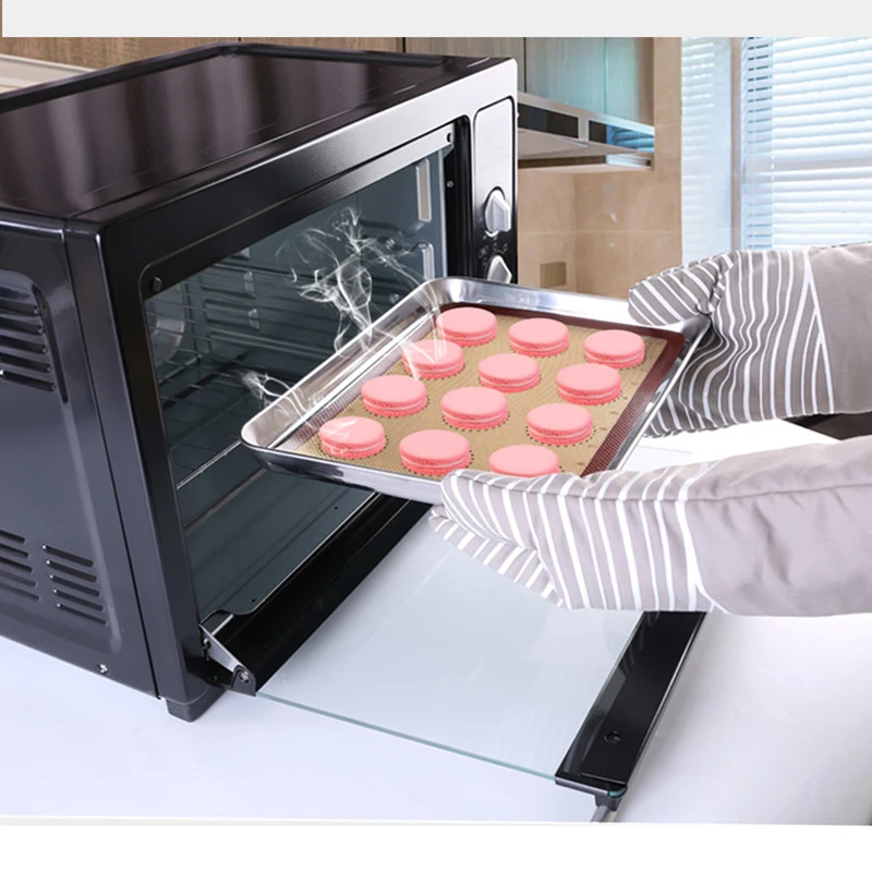Macaron Silicone Baking Mat Pad Liner for Bake Pan Non-stick Heat Resistant Kitchen Oven Dough Rolling Pastry Tool Accessories
