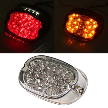 

POSSBAY LED Motorcycle Tail Light for Honda Yamaha Suzuki Brake Turn Signal Stop Lamp Smoke Len Motorcycle Flash Taillight Brake