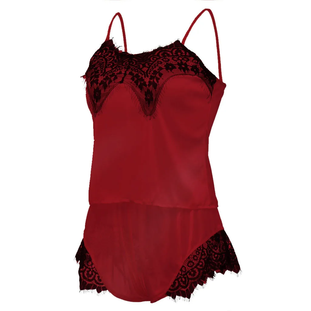 Сексуальное женское Белье Порно Babydoll нижнее бельё для девочек, одежда для сна, Для женщин платья из сатина с кружевами и горячий сексуальный пеньюар эротическое Искушение Lenceria, Детские пижамные комплекты интимных