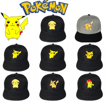 

Adult Anime Pokemon Cap Pikachu Cosplay Hat Pocket Monster Ketchum Demo Hat Canvas Baseball Cap Props Adjustable Duck Tongue Hat