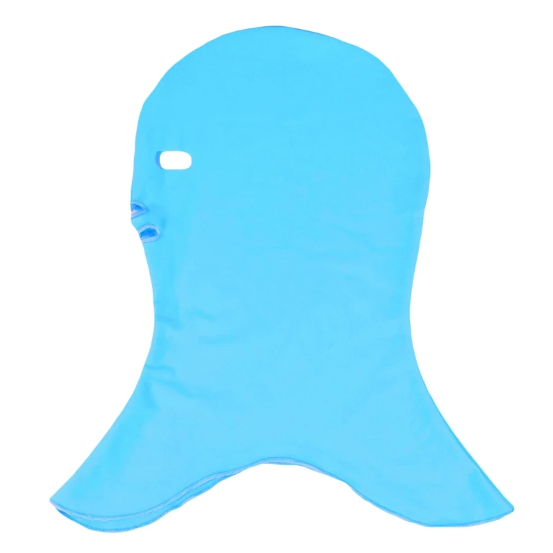 Плавающий ming капюшон с ушками, Длинные защитные шапки для дайвинга, водонепроницаемые анти-УФ солнцезащитные очки для плавания, мужские и женские плавающие шапки, маска для лица - Цвет: CT0465D