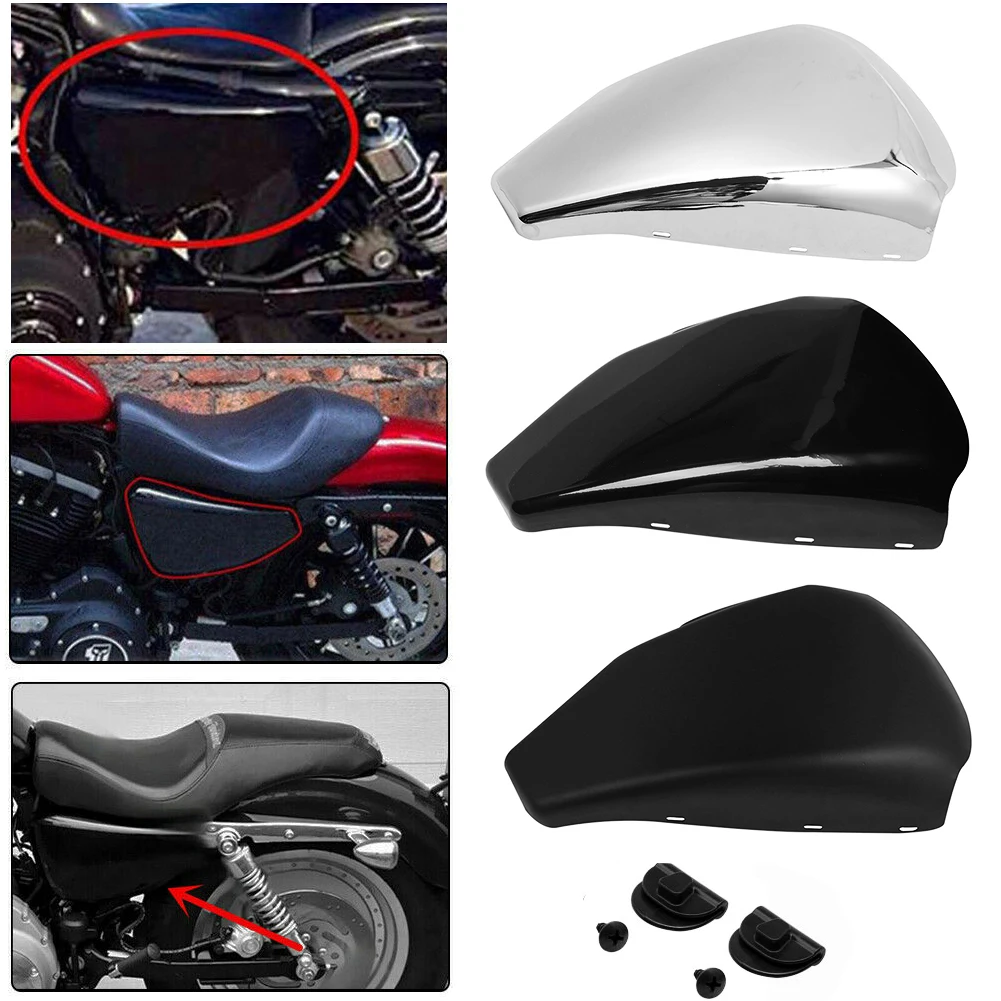 Хромированная сталь левая боковая крышка аккумулятора подходящая для Harley Sportster