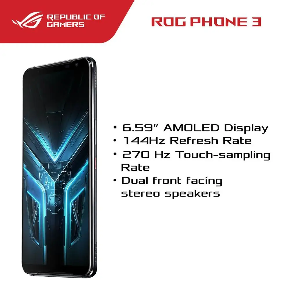 Global Version Asus Rog Phone 3 Zs661ks Gaming Phone 8gb Ram 128gb Rom  Snapdragon 865 Upgrade 5g Smartphone Ota Multilanguages - Mobile Phones -  AliExpress