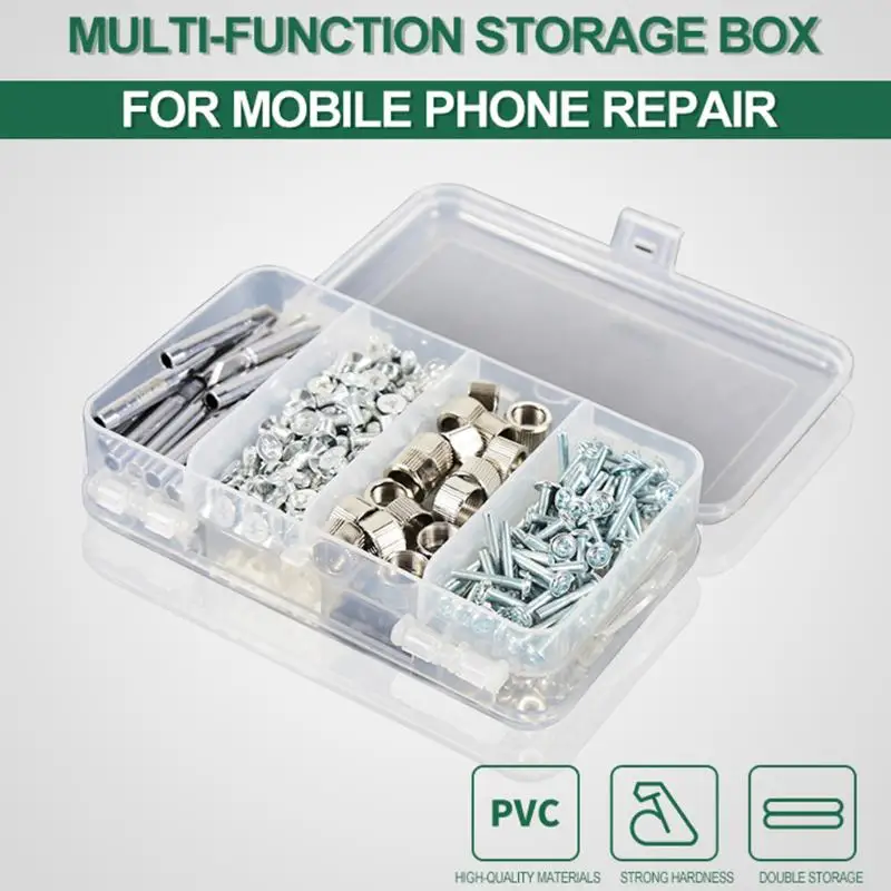 Skill Manufacture 6 Grids Small Parts Container Case Mobile Phone Accessories Multifunction Portable Screws Organizer Box | Инструменты