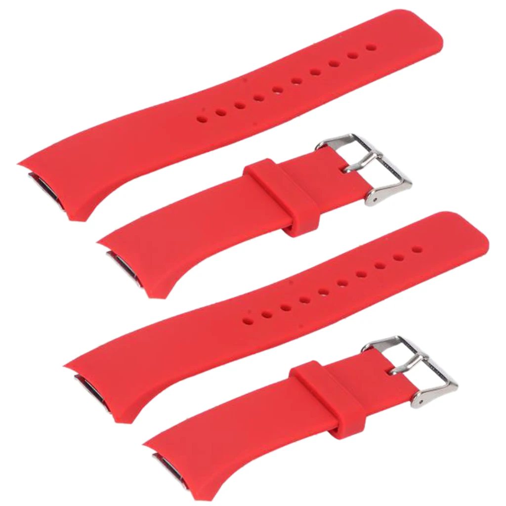 

Sport Silicone Armband Wristband Watchband Strap For Samsung Gear S2 Red
