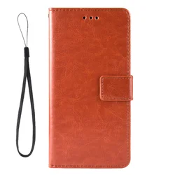 Luxury PU Leather Flip Wallet Phone Case Cover for Telstra T - Elite 5G (Brown)