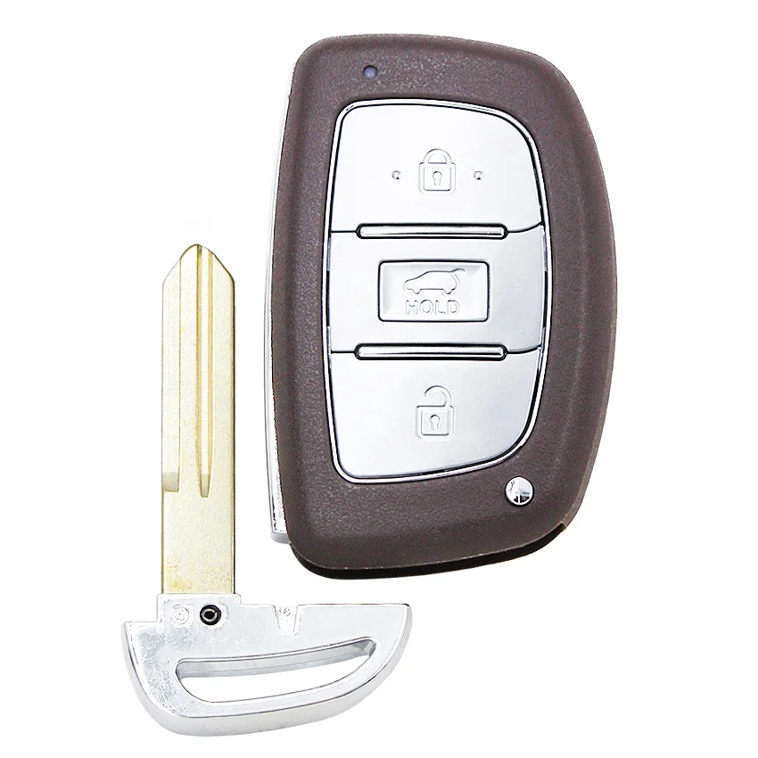 3 кнопки умный дистанционный ключ-брелок от машины 433 МГц ID47 чип для hyundai Tucson с нерезанным лезвием