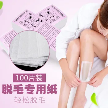 

Special Thickened Non-Woven Fabric Depilatory Paper White 100 Pieces Depilatory Cream Auxiliary Tool for Hair Removal Wax