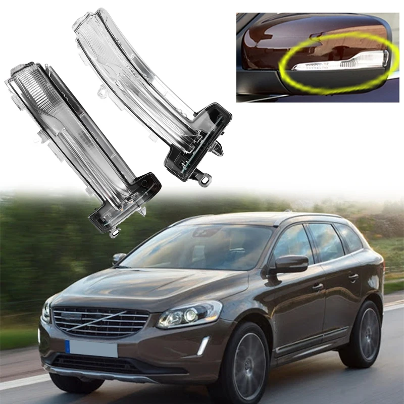 Rear View Mirror Turn Signal Light for Volvo XC60 2013-2017 LED Indicator Blinker Repeater Signal Lamp afbeelding