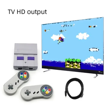

Super Mini Wireless HD-MI Retro Video Game Console Built-in 821 Games with Dual Gamepads Controller High Definition