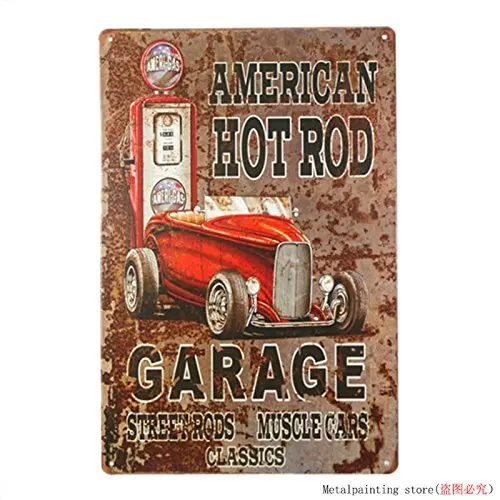 Dingleiever-полный Услуги-Hot Rod Garage Олово картина «металлические номерные знаки» жестяная вывеска настенная декоративная доска Ретро паб и бар олова плакат