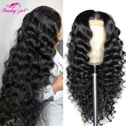 30Inch Loose Deep Wave 13x4 13x6 Lace Front Wig Pre Plucked Peruvian Lace Front Human Hair Wigs For Women 4x4 Closure Wig Remy