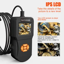 Промышленный эндоскоп ручной 2,4 дюймовый экран бороскоп высокой четкости Водонепроницаемая камера для осмотра труб ALI88