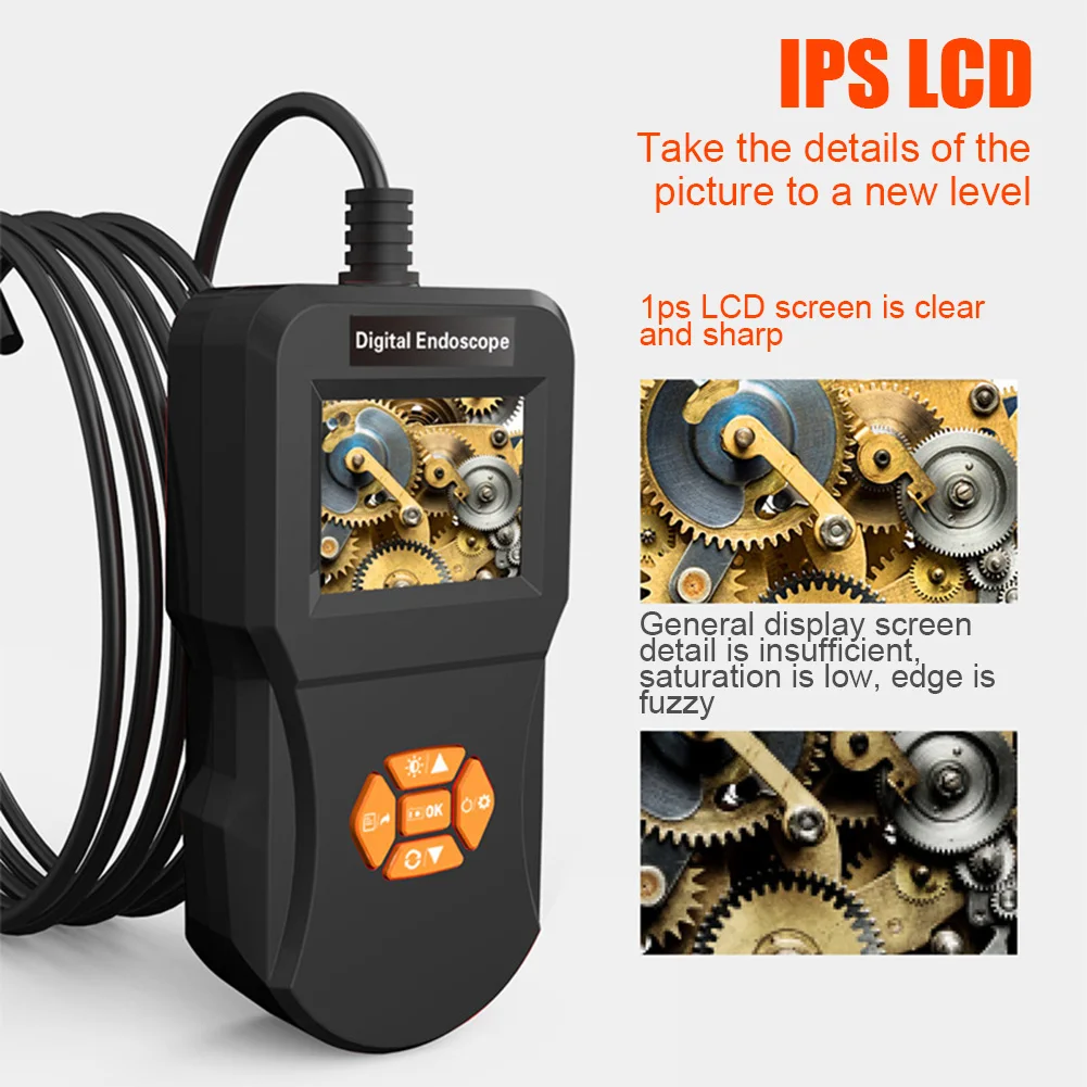 Industrial Endoscope Handheld 2.4inch Screen Borescope High Definition