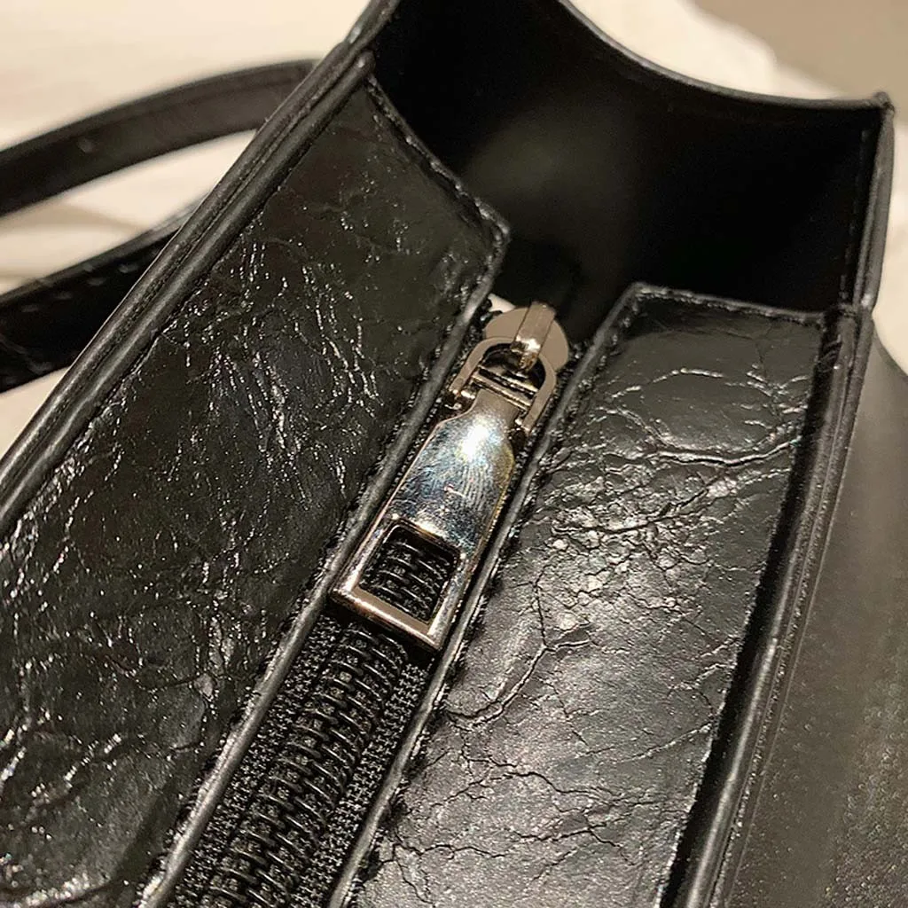 Винтаж кожаные сумки через плечо для Для женщин модная сумка в стиле ретро сумки из натуральной кожи Повседневное квадратная сумка Sac A Main#38