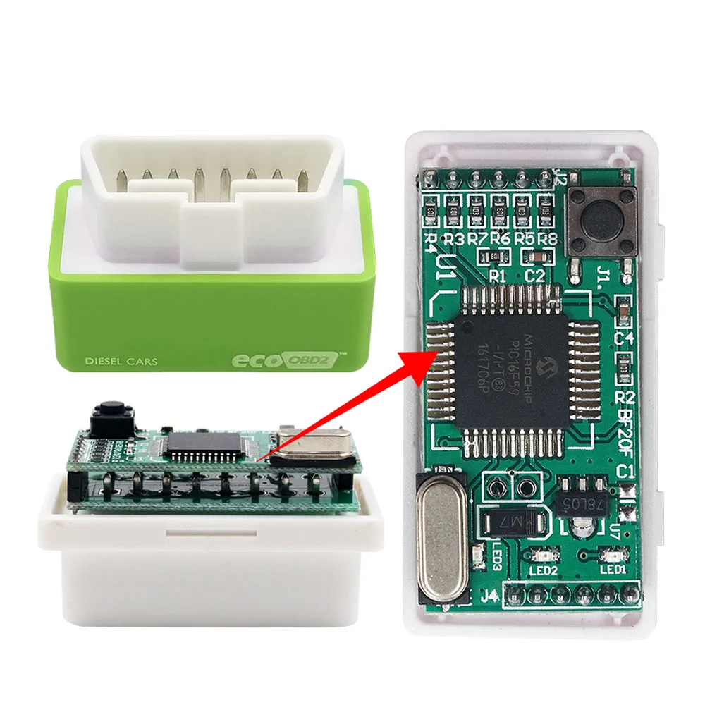 EcoOBD2 нитро obd2 15% экономия топлива для бензиновых автомобилей Eco OBD дизельных OBD2 чип