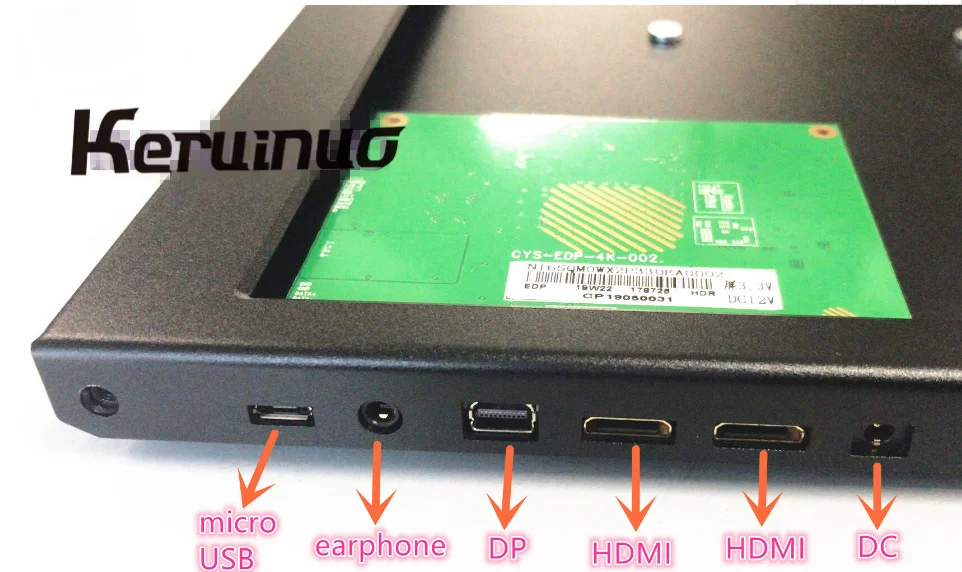 15,6/17,3 дюйма чехол из алюминиевого сплава 2* HDMI+ 1* DP 144HZ& 4K плата контроллера драйвера для DIY портативного монитора