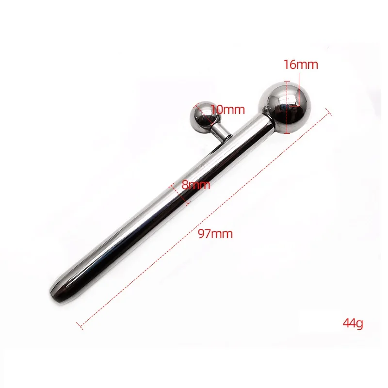 stainless steel urethral sound Prince Wand Curved penis plug tube sex toy for men