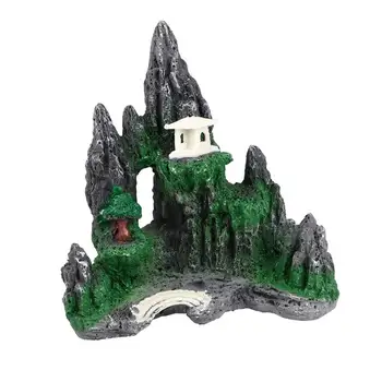 

Creative Mountain Decor Resin Craft Fish Tank Mountain Landscape Artificial Mountain Ornament Fish Tank Aquarium Decoration