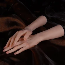 

Reality simulation silicone hand model American Female supermodel nail Manicure painting shooting display Showing Shelf TGDW08