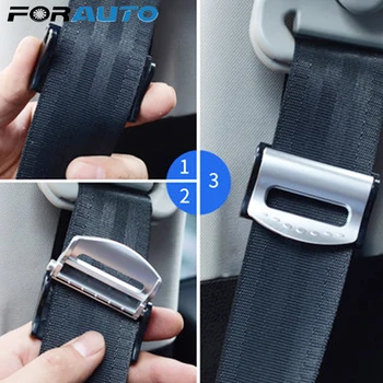 

FORAUTO 1 Pair Adjustable Seat Belts Stopper Buckle Portable Car Seat Belt Clip Car Safety Belt Clip Clamp Car-styling