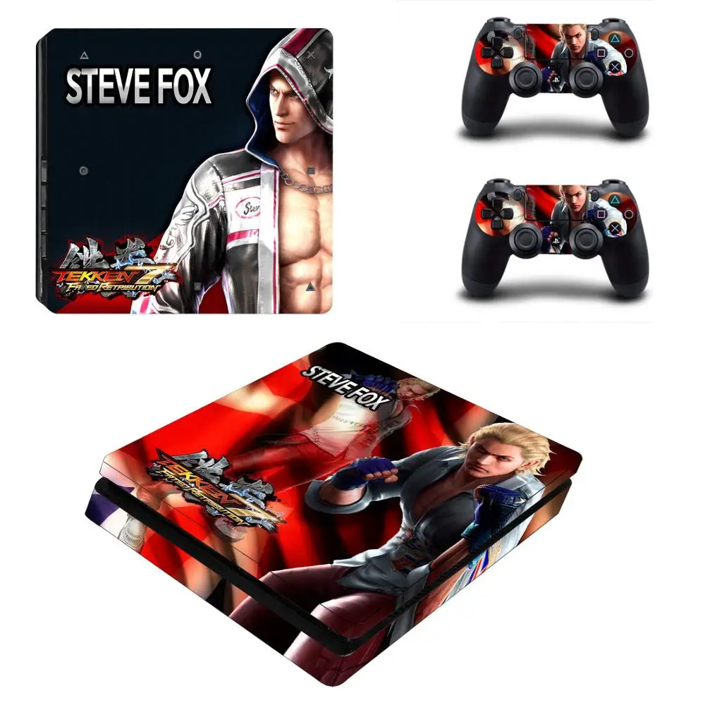 Наклейки для игровых приставок Tekken 7 PS4 Slim s Play station 4 наклейки PlayStation консоль и