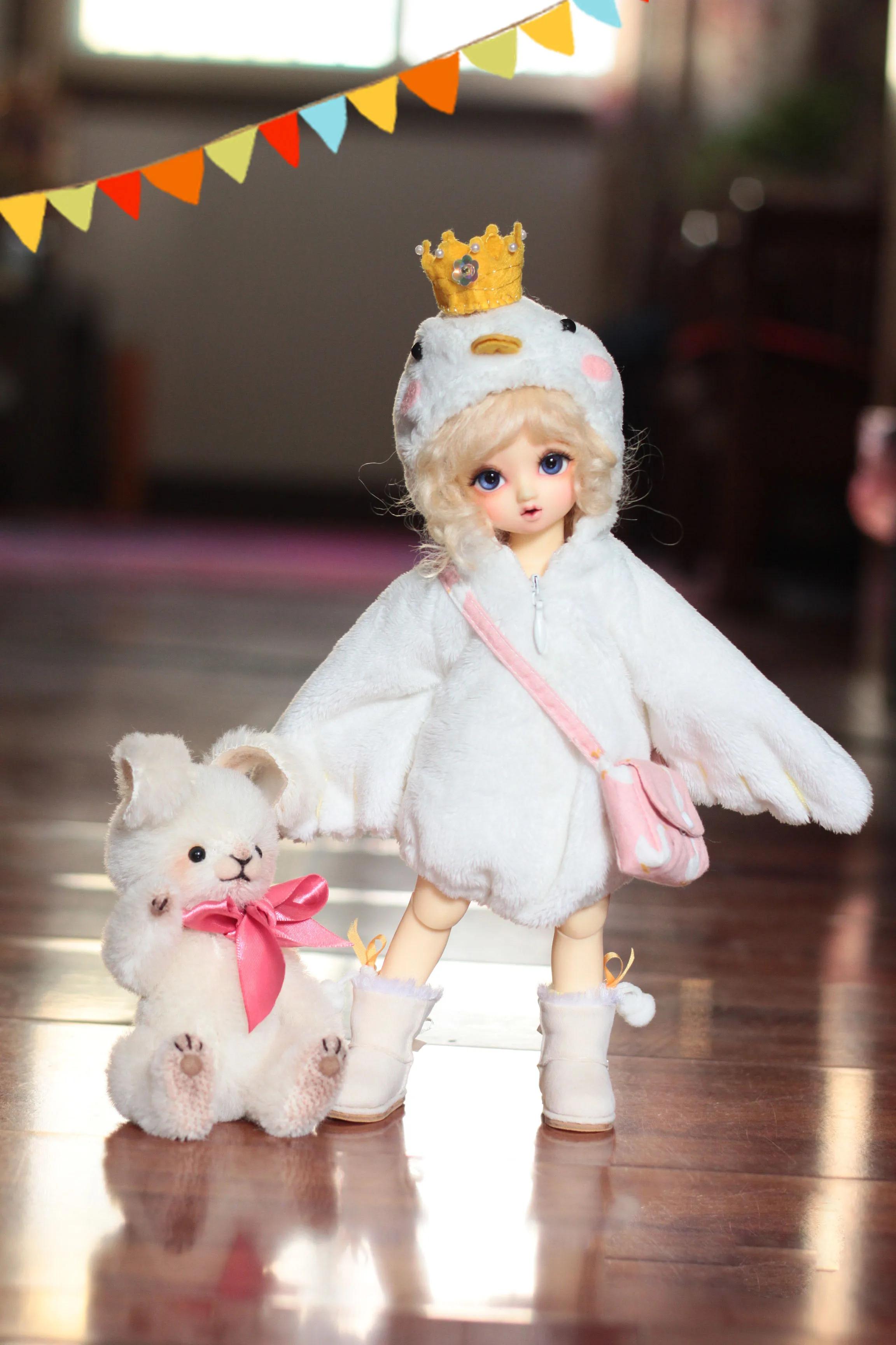 1/6 BJD кукольная обувь зимние сапоги подходит для 1/6 YOSD Blyth кукольные туфли кукольные аксессуары зимние сапоги - Цвет: Белый