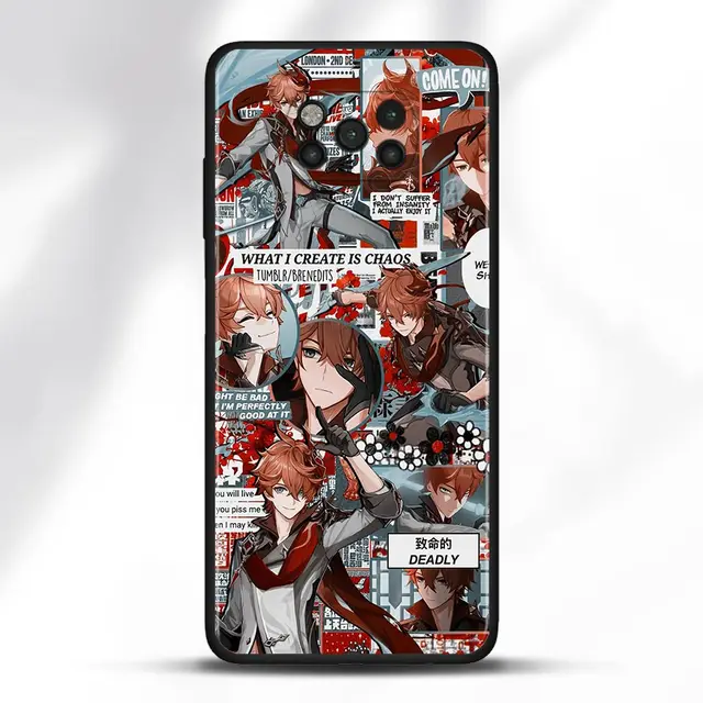 Case For Poco X3 NFC M3 Pro M3 F3 F1 Capa for Mi Note 10 Pro Lite Caso For Xiaomi CC9 Pro A3 A2 Lite Genshin Impact Anime B06