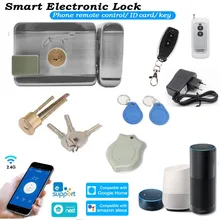 

Waterproof WIFI Remote control Electric Door lcok RFID lock Mechanical key Phone ewelink Home Gate opener Access control