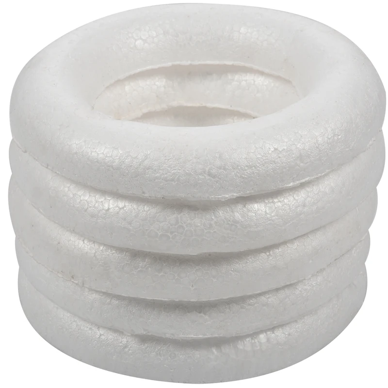 Craftmill Half Rounded foam Rings Wreaths 25cm Box of 5 2