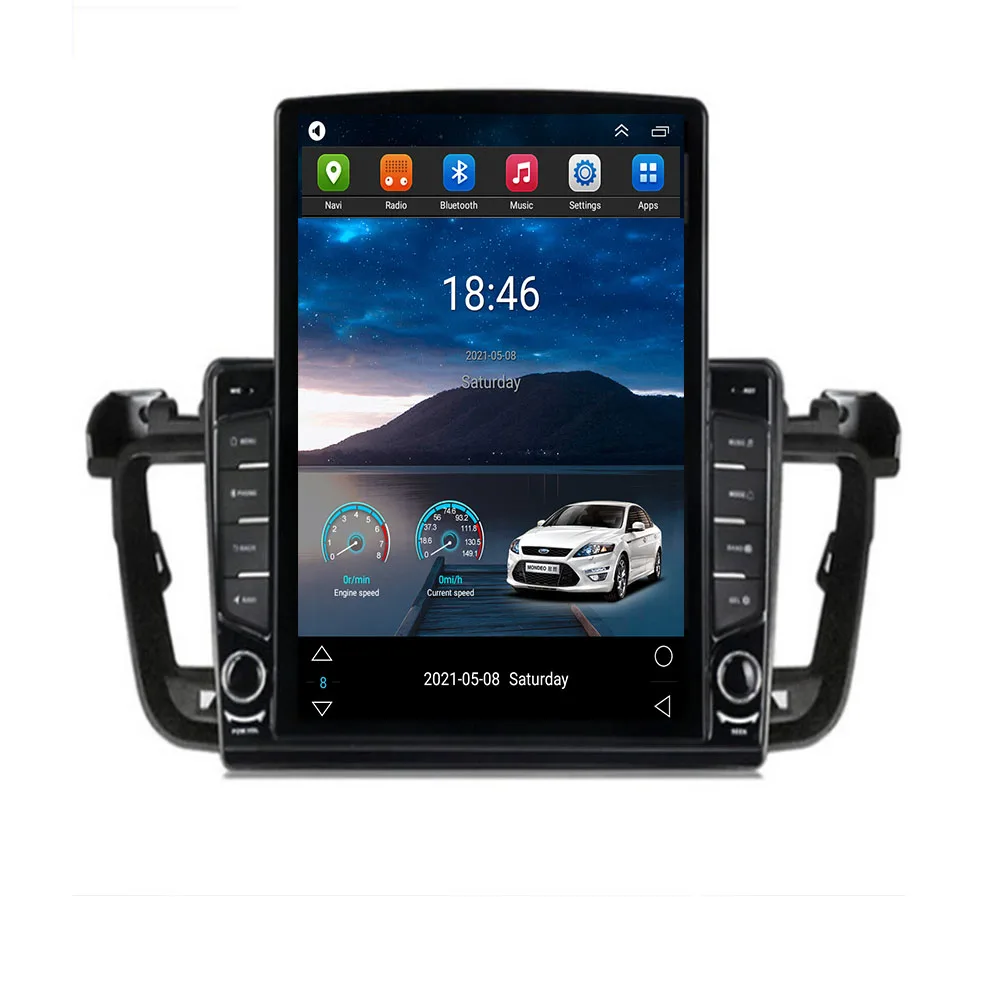 Автомобильный мультимедийный плеер экран 9 7 дюйма Android 11 0 6 + 128G для Peugeot 508 2011-2018 Tesla