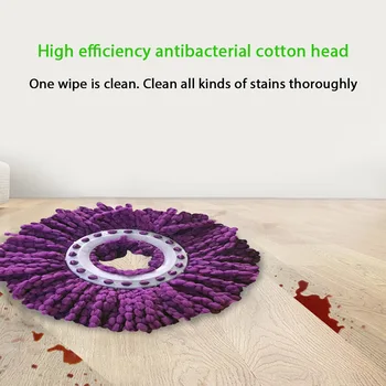 

Microfiber Colorful Replacement Mop Head Rotating Round Shape Floor Mop Accessory TSH Shop