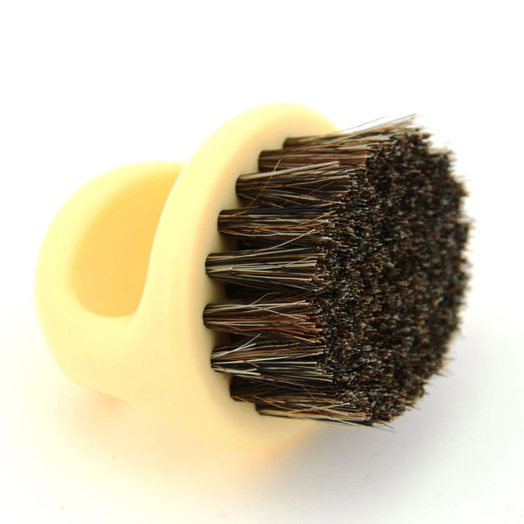 Beard Brush With Nylon Bristle For Men's Mustache Styling and Shaping