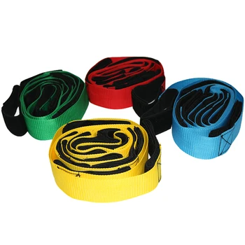 

1 Pair Legged Race Bands Outdoor School Yard Party Team Training Cooperative Walking Band Games for Kids Adults 3/6/8/10 Person