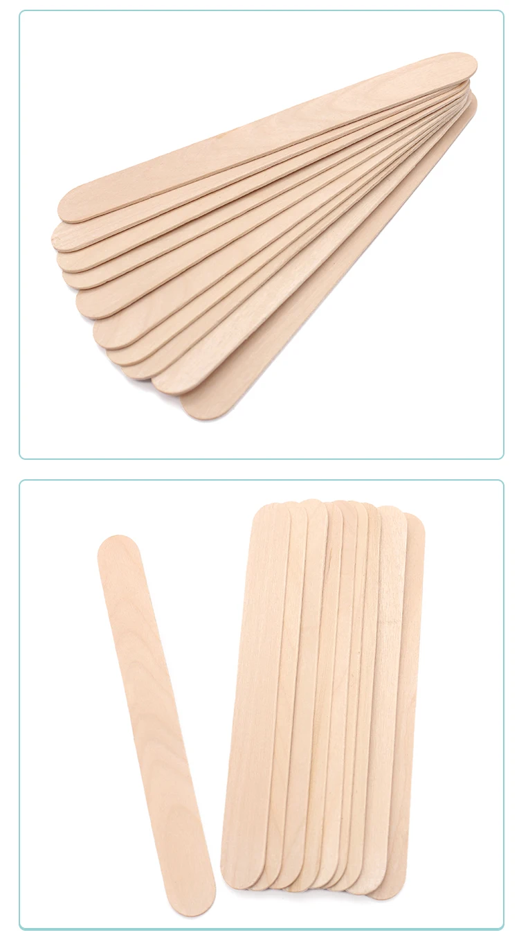 100 pcs High Quality Cosmetic Wooden Depilation Wax Spatula