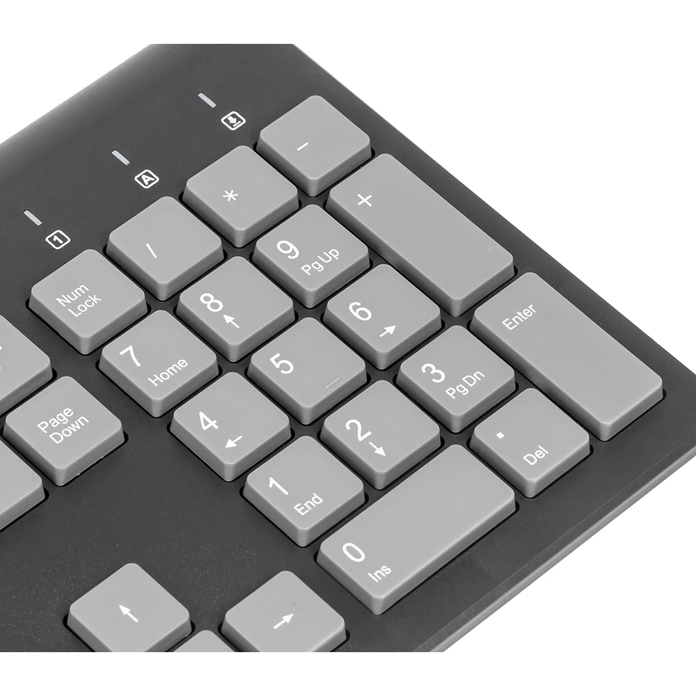 Клавиатура Oklick 480M черный/серый USB slim Multimedia