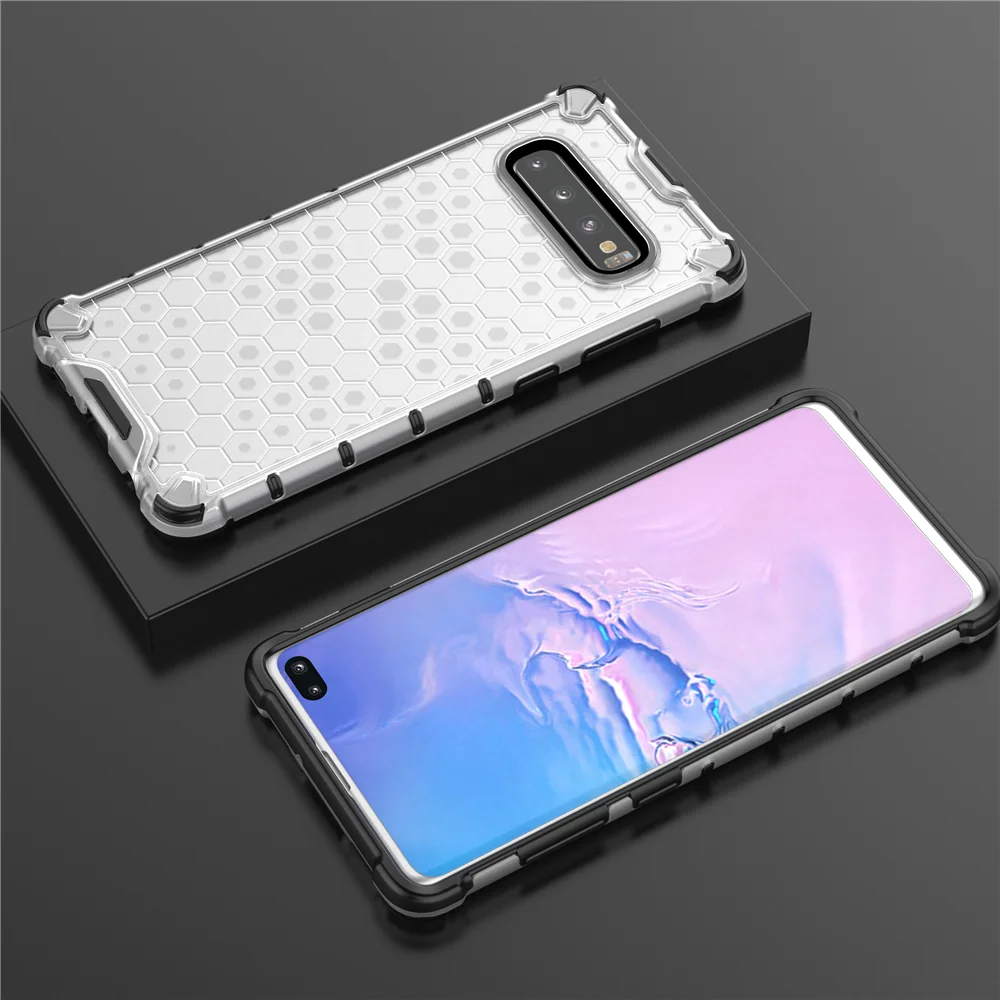 

For Samsung S10 Case Heavy Duty Clear Bumper Phone Case for Samsung Note 10 Plus Anti-Shock Hard Back Cover for Samsung S10 Plus